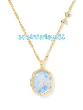 Kendra Scott x LoveShackFancy Daphne Gold Locket Necklace